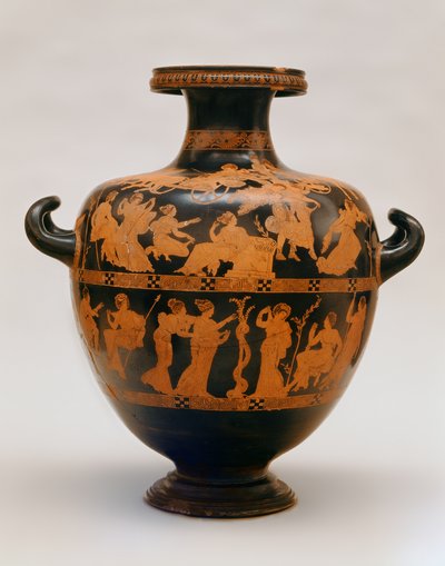 Roodfiguur hydria door de Medias-schilder, Athene door Greek